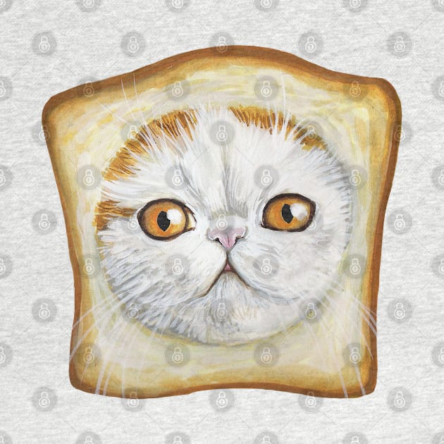 Toast Cat by The Art of Megan Mars